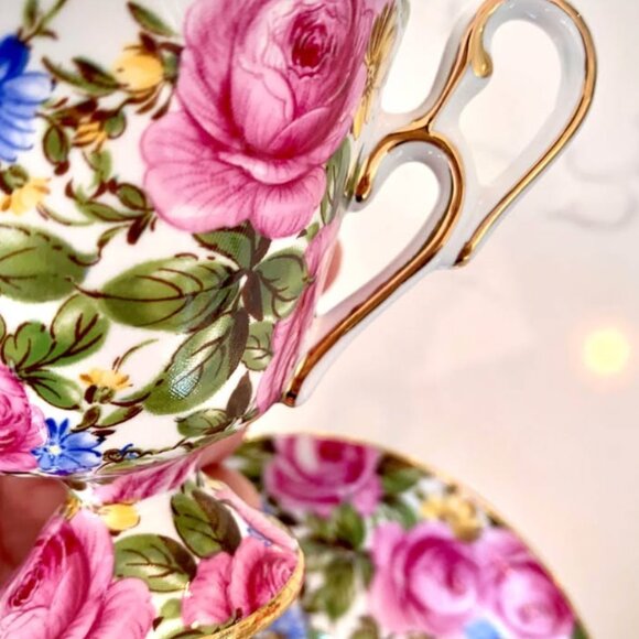 Vintage rare Royal Staffordshire “Floral Chintz” teacup 🌺 - Picture 4 of 6